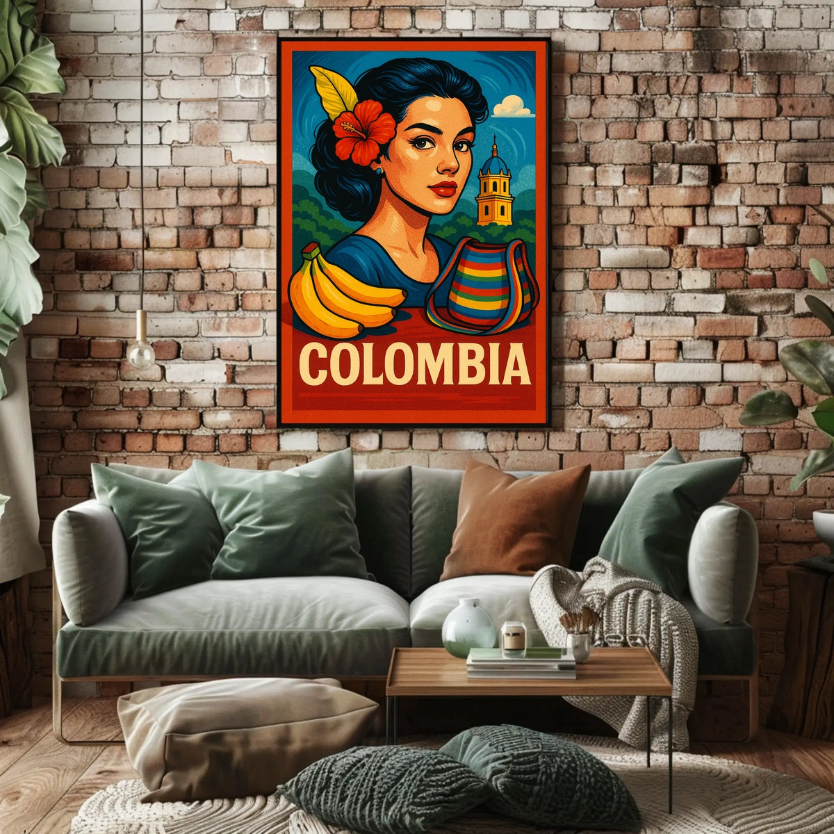 Vibrant Colombia Poster