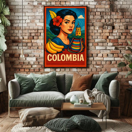 Vibrant Colombia Poster
