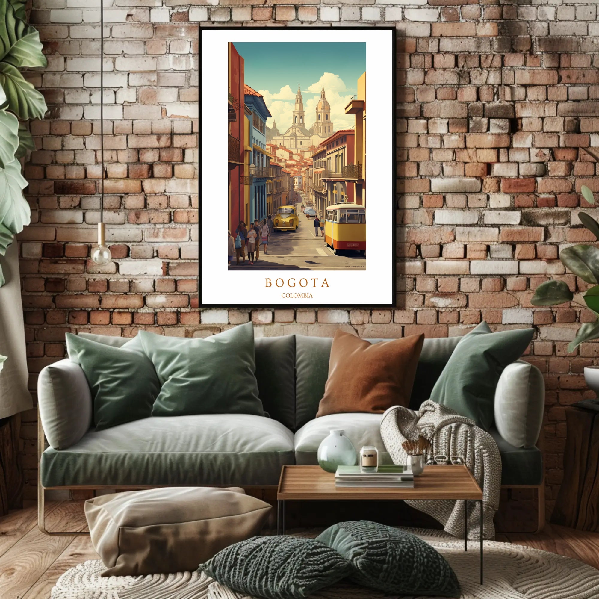 Streets of Bogotá Poster PosterGoat