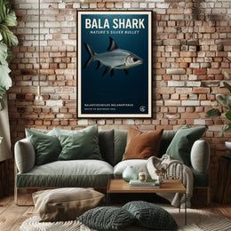 Bala Shark Nature’s Silver Bullet Animal Poster