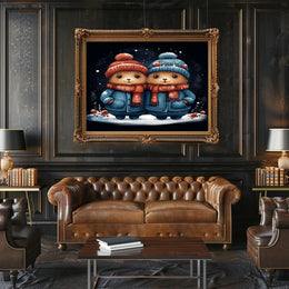 Winter Wonderland Bears Poster