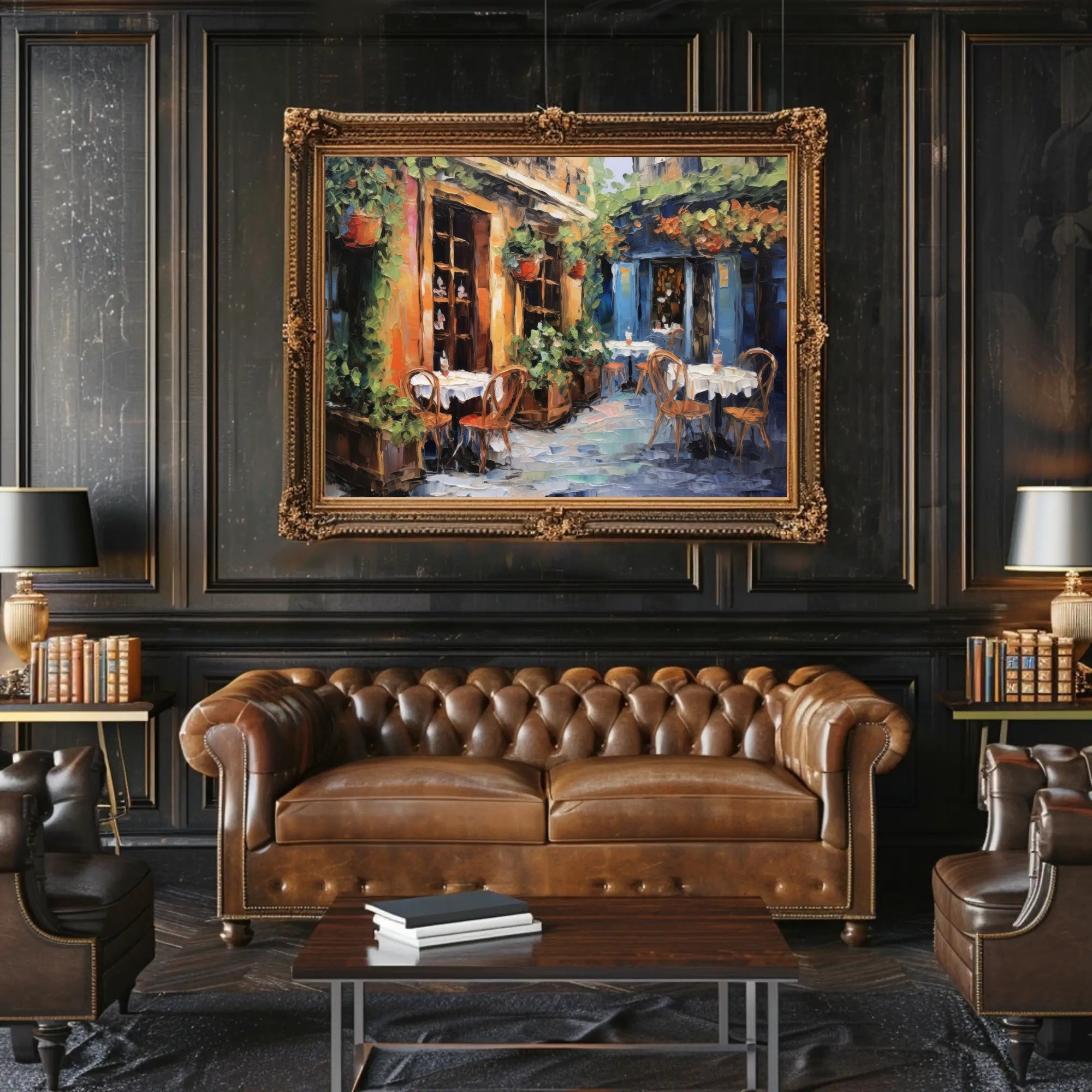 Charming Café Corner Poster