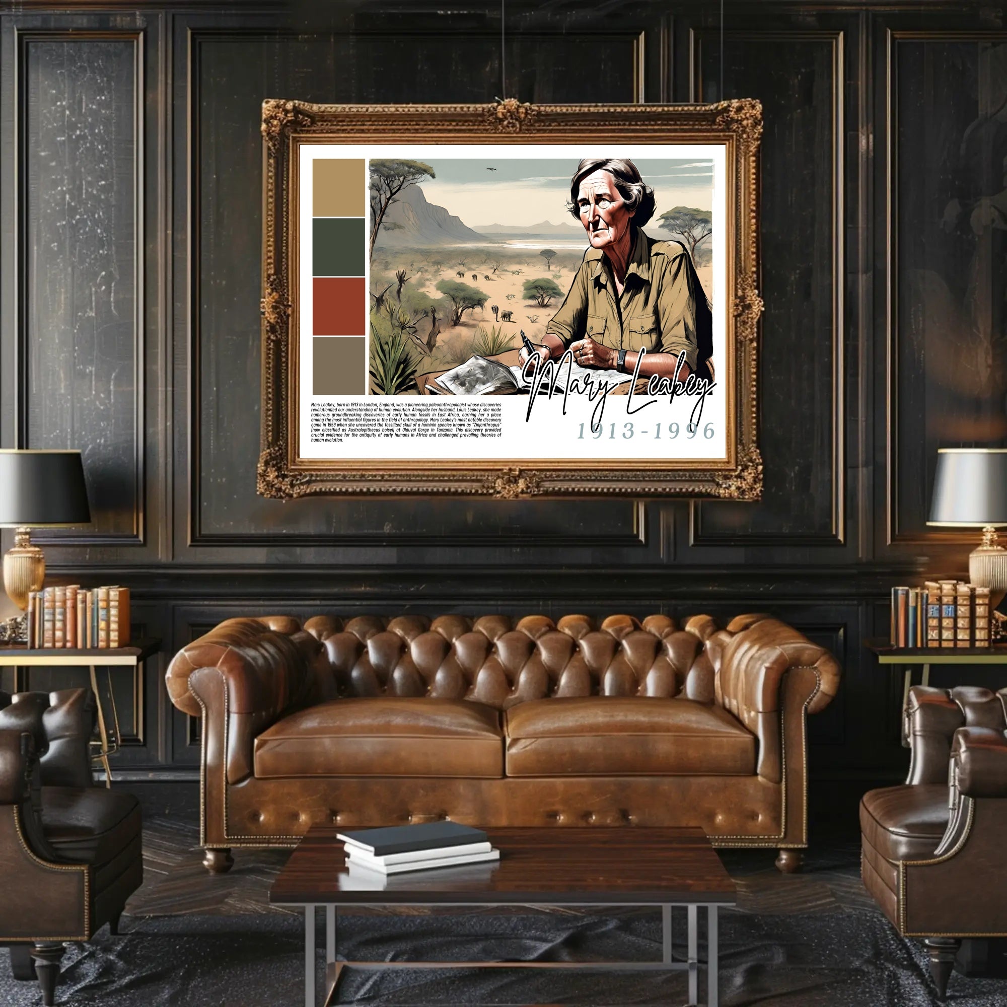 Mary Leakey: Pioneer in Paleoanthropology Poster