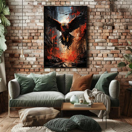 The Majestic Eagle In Urban Chaos Poster PosterGoat