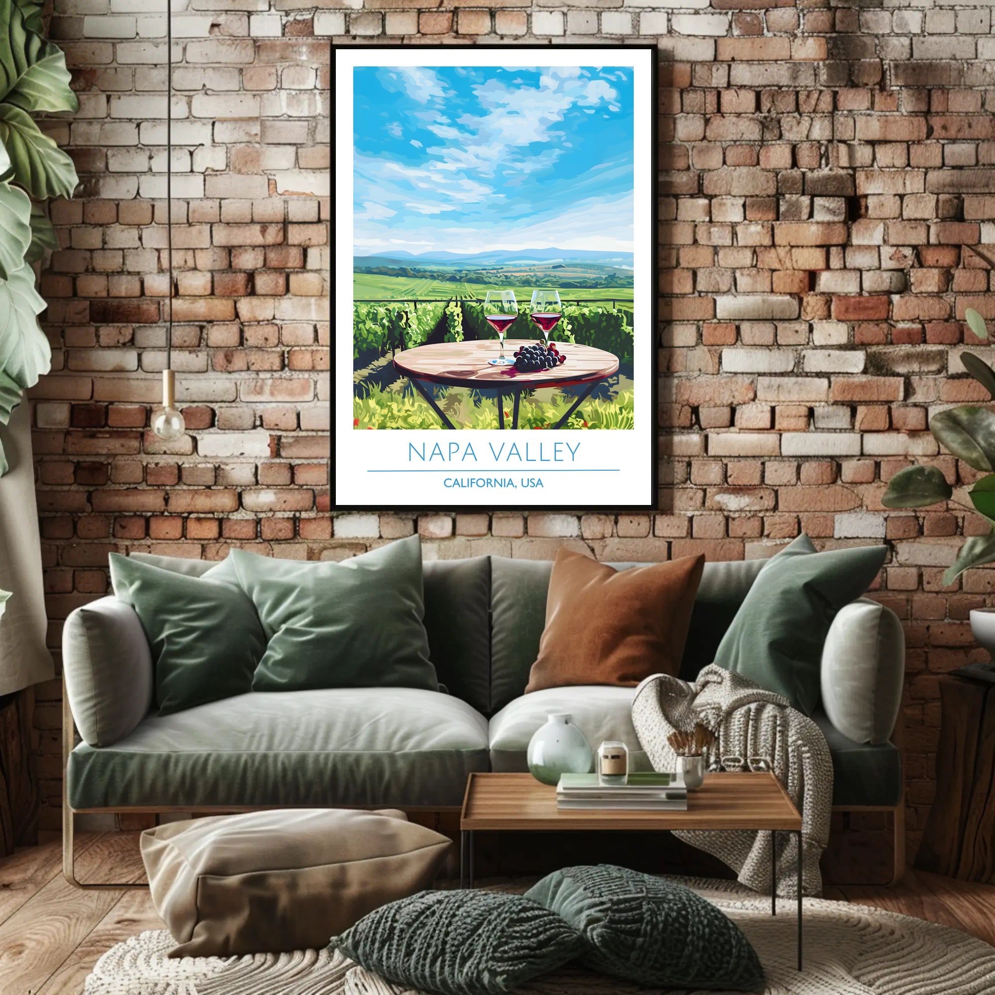 Napa Valley Wine Country Travel Poster