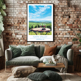 Napa Valley Wine Country Travel Poster