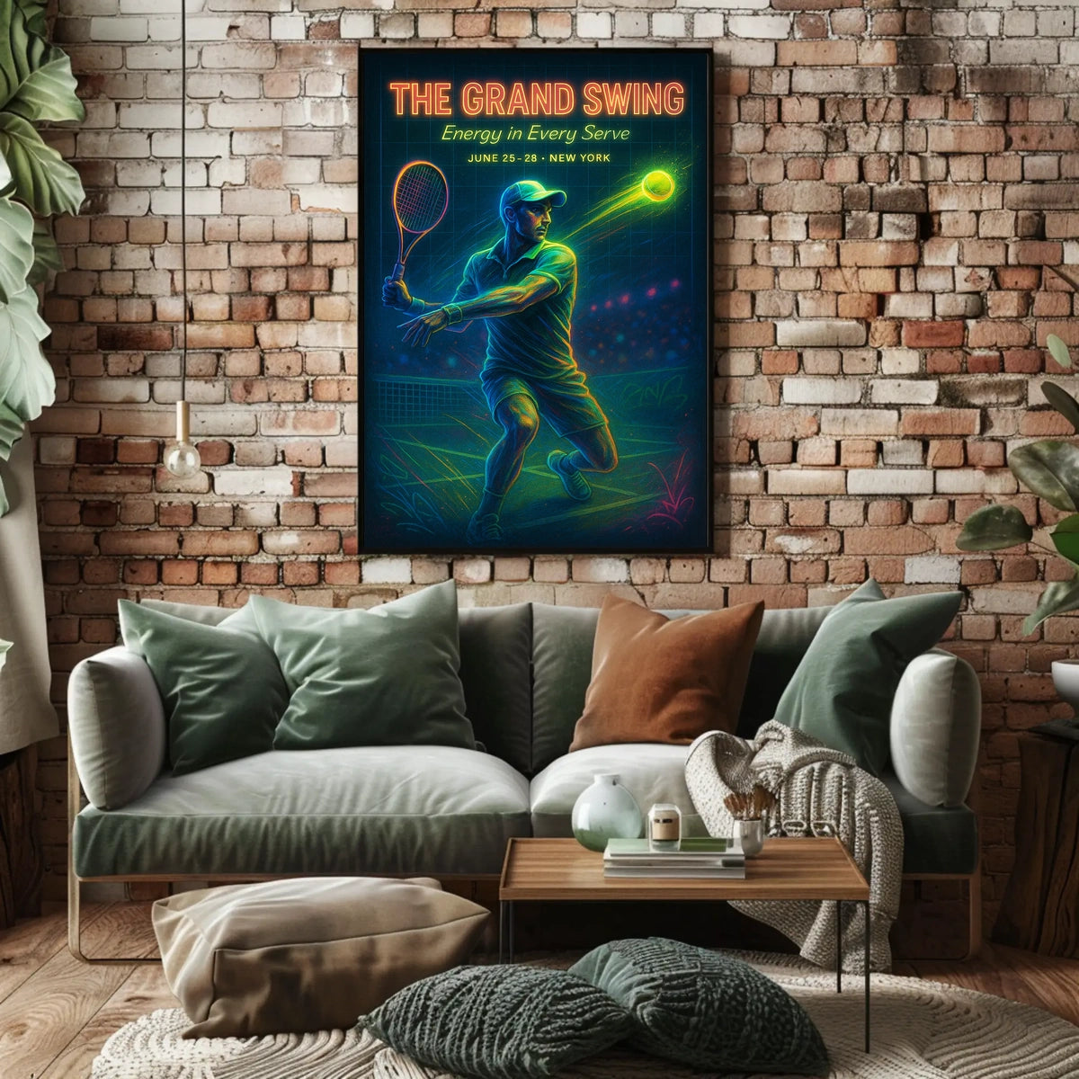 The Grand Swing Tennis Event Sports Poster