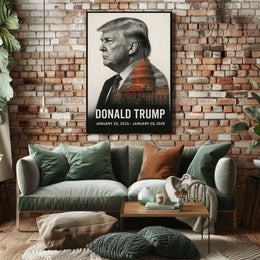 Donald Trump 47th President of the United States Reflections Poster