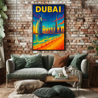 Dubai Skyline Poster