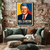 Bill Clinton Presidential Term Poster