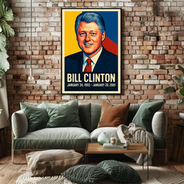 Bill Clinton Presidential Term Poster