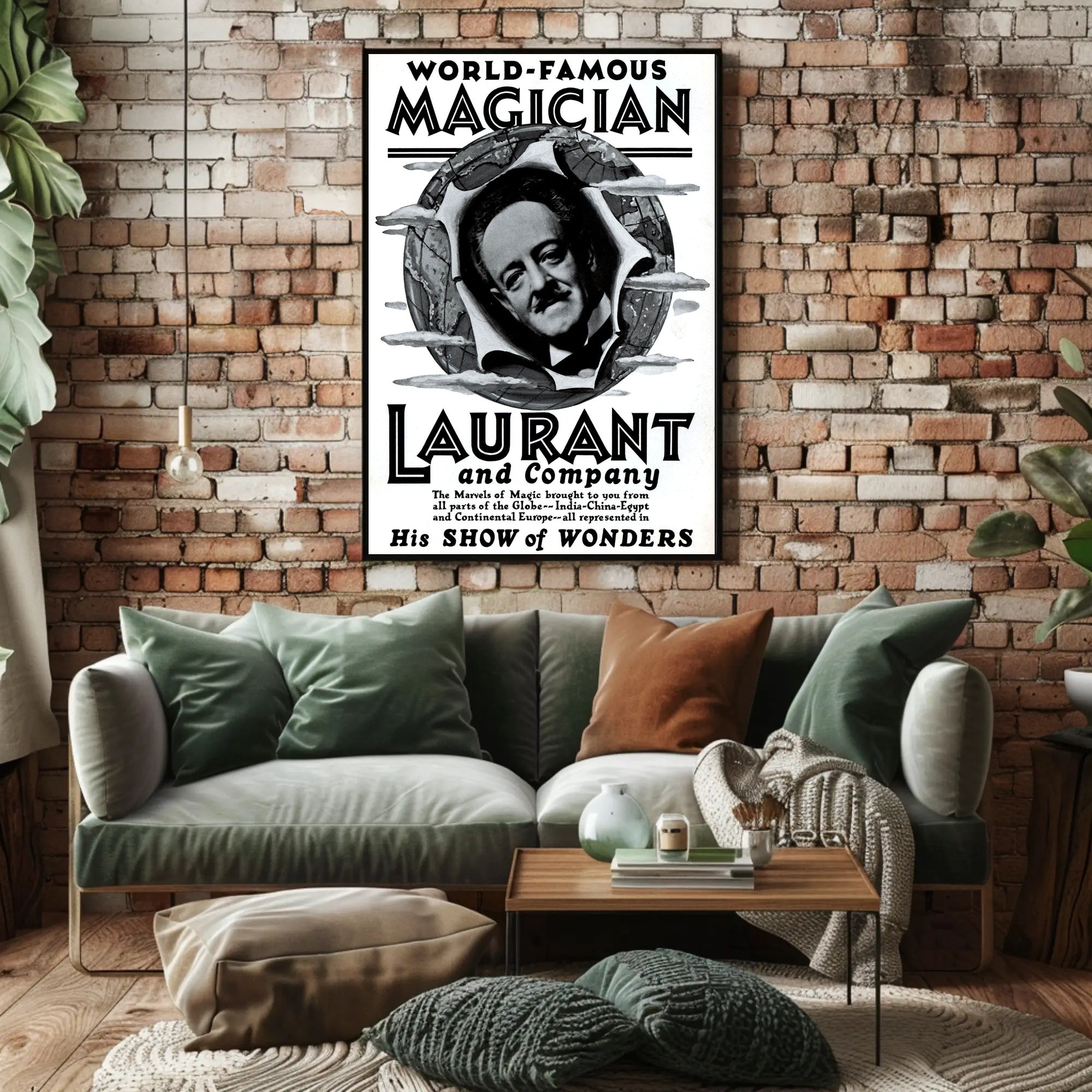 Laurant's Mystical World Tour Vintage Poster - Cultural or Heritage Poster