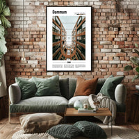 Dammam Courtyard Perspective Urban or Cityscape Poster PosterGoat