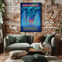 Anchorage Northern Glow Poster