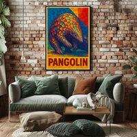 Vibrant Pangolin Poster
