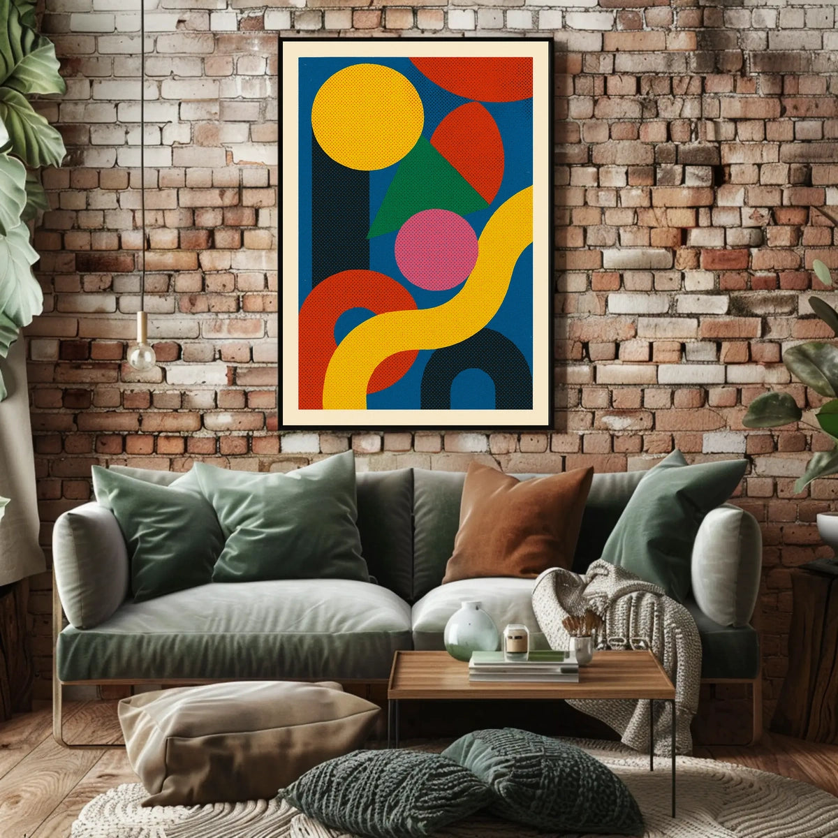 Abstract Geometric Composition Poster