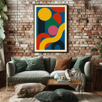 Abstract Geometric Composition Poster