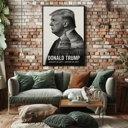 Donald Trump 45th President of the United States Reflections Poster
