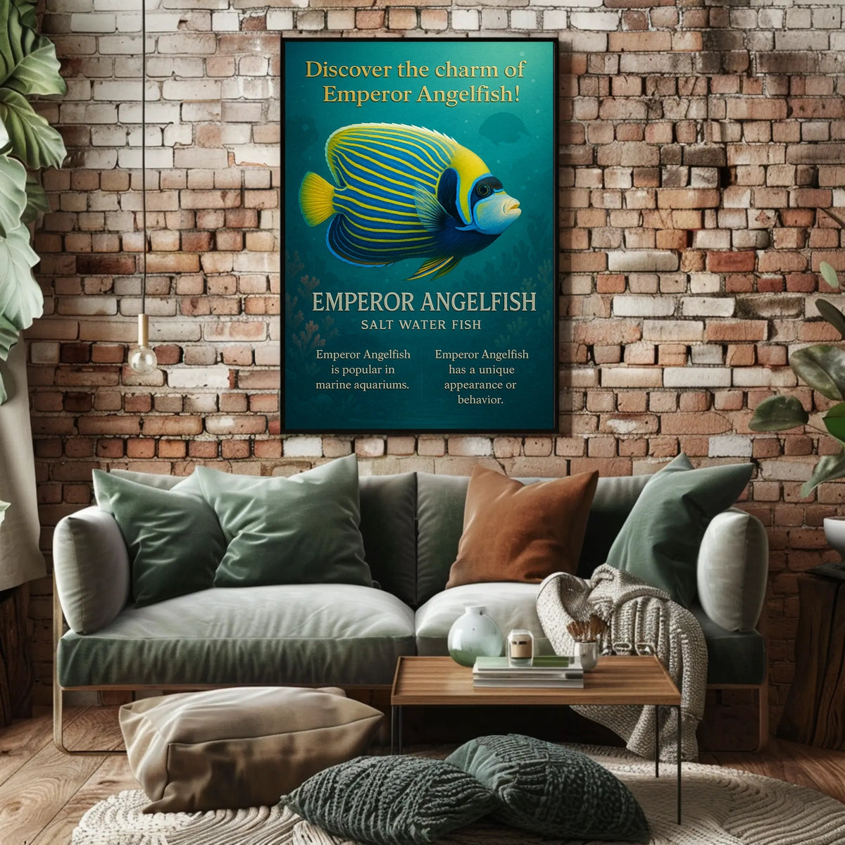 Discover the Charm of Emperor Angelfish Poster