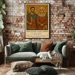 Saint Victor And Saint Corona Poster