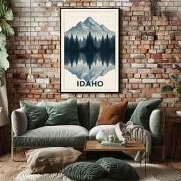 Idaho Mountain Reflection Poster