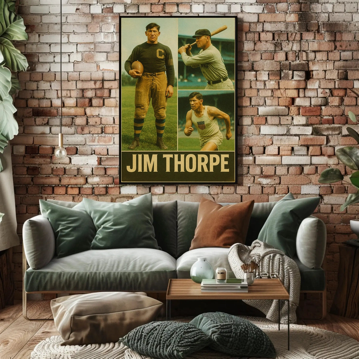 Jim Thorpe Legendary Athlete Poster
