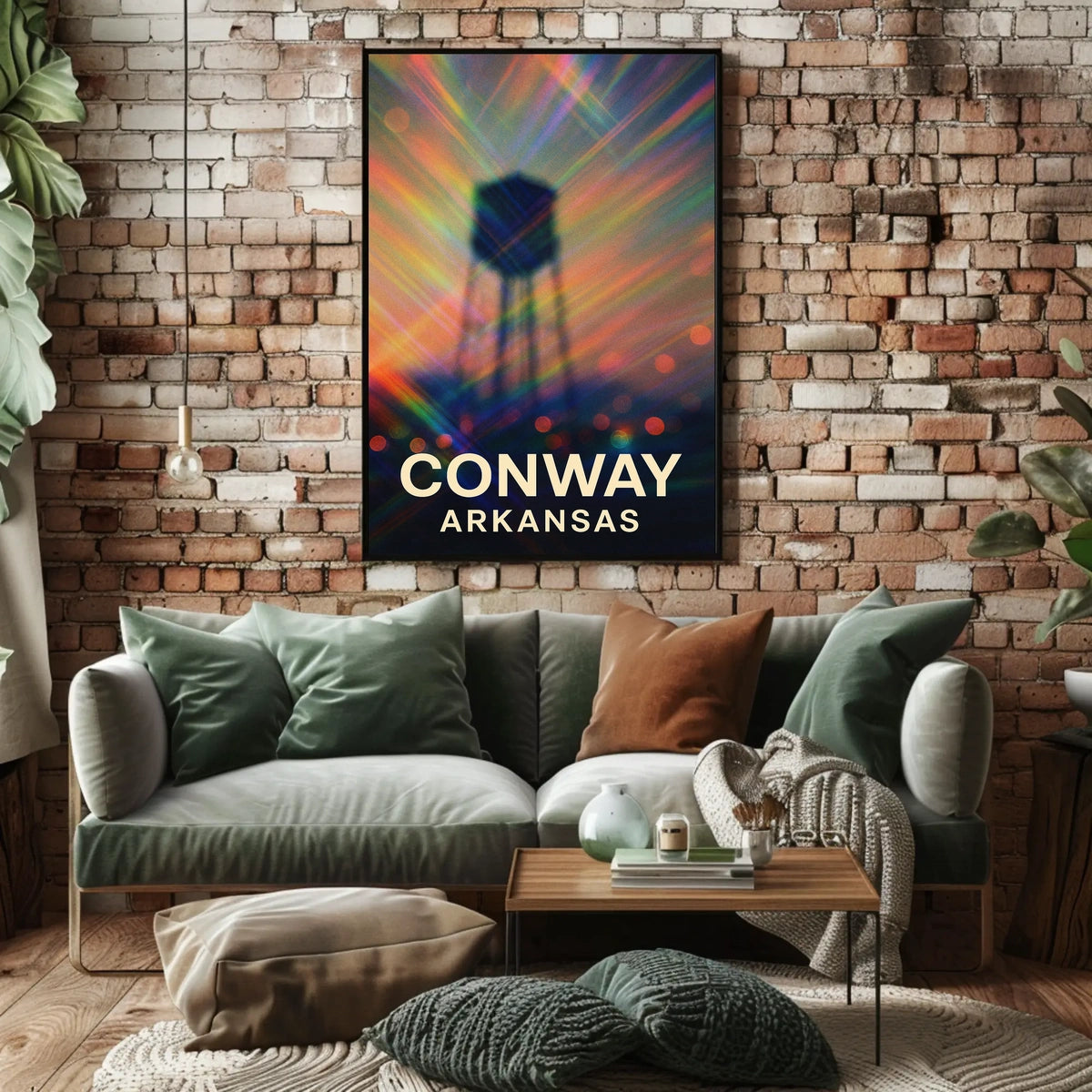 Conway Arkansas Scenic Minimalist Wanderlust Poster