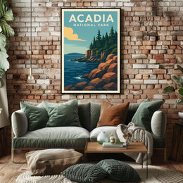Acadia National Park Scenic Wanderlust Poster