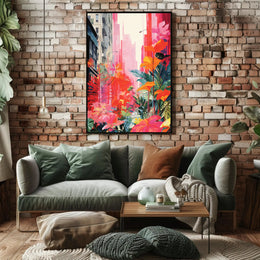 Nature's Triumph: Surreal Urban Landscape Art Poster