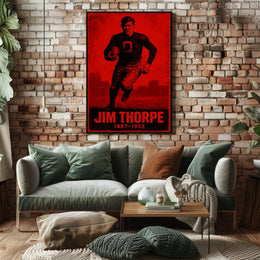 Jim Thorpe Legendary Athlete Poster