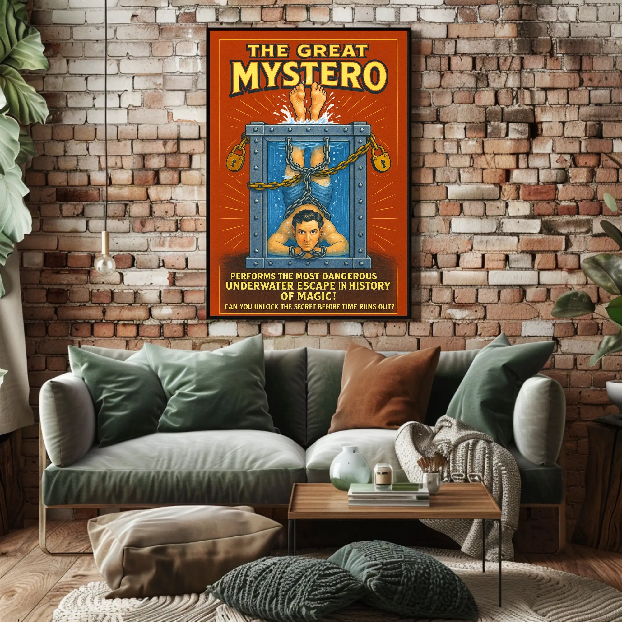 The Great Mystero Underwater Escape Poster PosterGoat