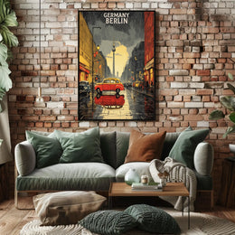 Berlin in the Rain Poster