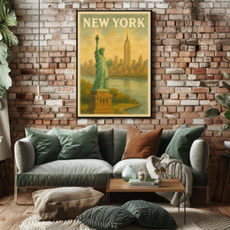 New York Cityscape Poster