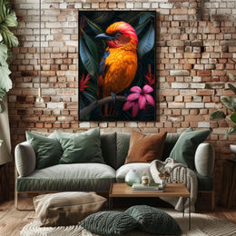 Vibrant Jungle Bird Poster