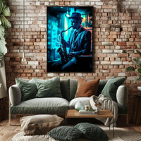 Saxophone Serenade Poster