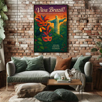 Viva Brazil Experience the Heart of South America Poster