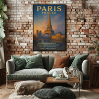 Parisian Romance: Vintage Eiffel Tower Art Print