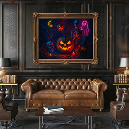 Spooky Halloween Night Gothic Realism Collector Enthusiasts Museum Quality Timeless Wall Art Poster