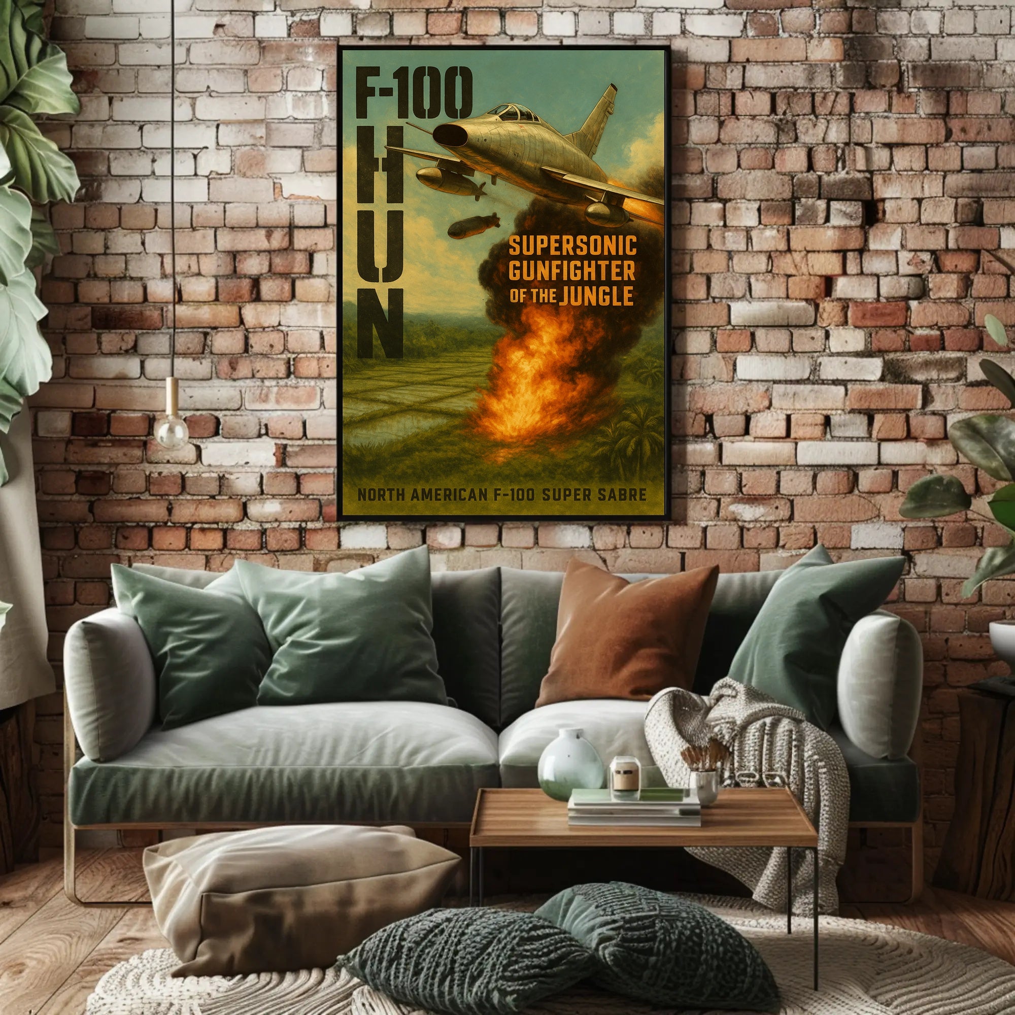 F-100 Super Sabre Jet Poster