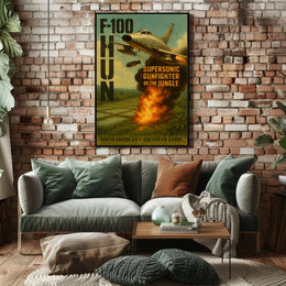 F-100 Super Sabre Jet Poster