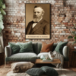 Rutherford B. Hayes Vintage Presidential Portrait Poster