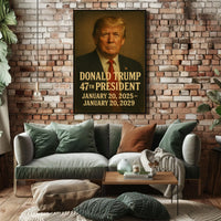 Trump 47th President Scenic Collector Poster