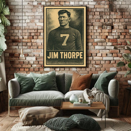 Jim Thorpe Iconic Athlete Poster