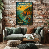 Explore the Wild Beauty of Acadia Poster PosterGoat