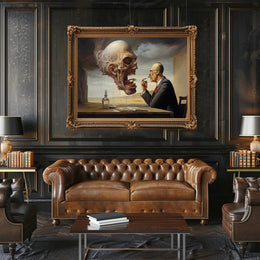 Surreal Encounter in Abstract or Artistic Poster