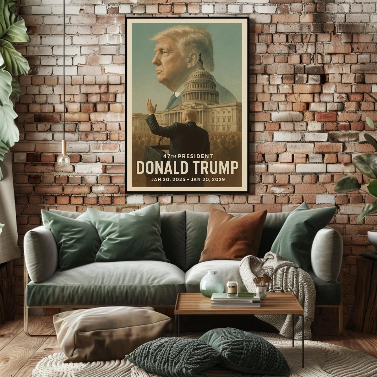 Trump Leadership Resolve Patriotic Portrait Poster
