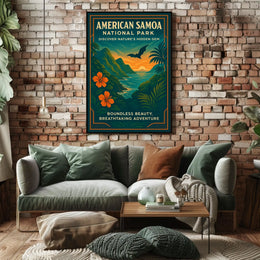 Discover America Samoa’s Beauty: National Park Poster