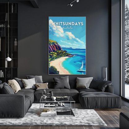Whitsundays Sailing Australia Travel Poster