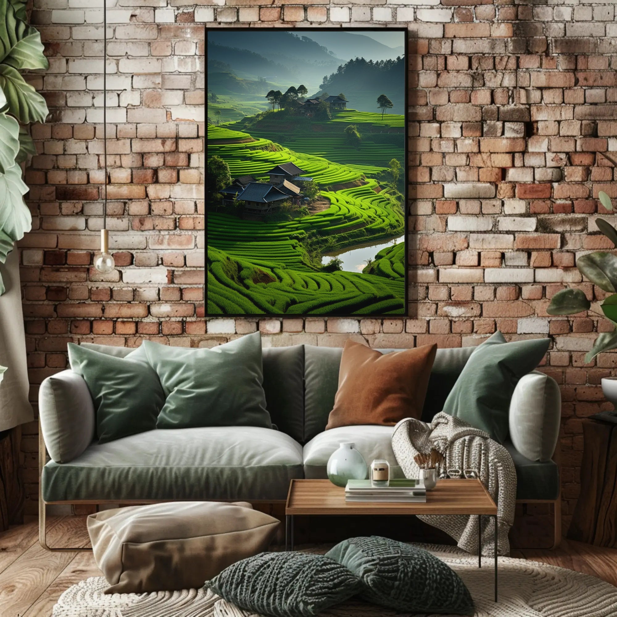 Tranquil Terraced Landscapes Southeast Asian Rice Paddies Heritage Poster
