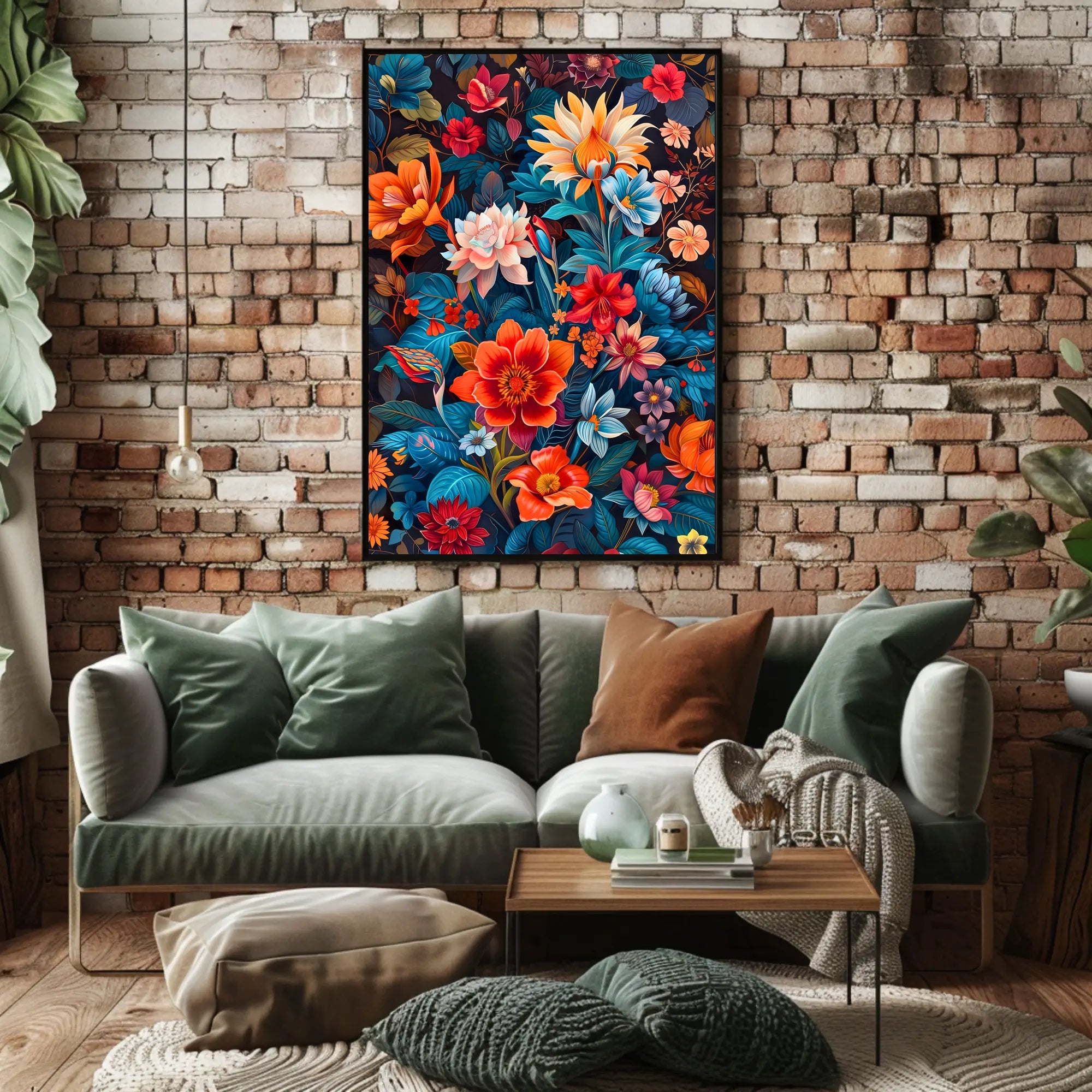 Vibrant Floral Symphony William Morris Art Poster
